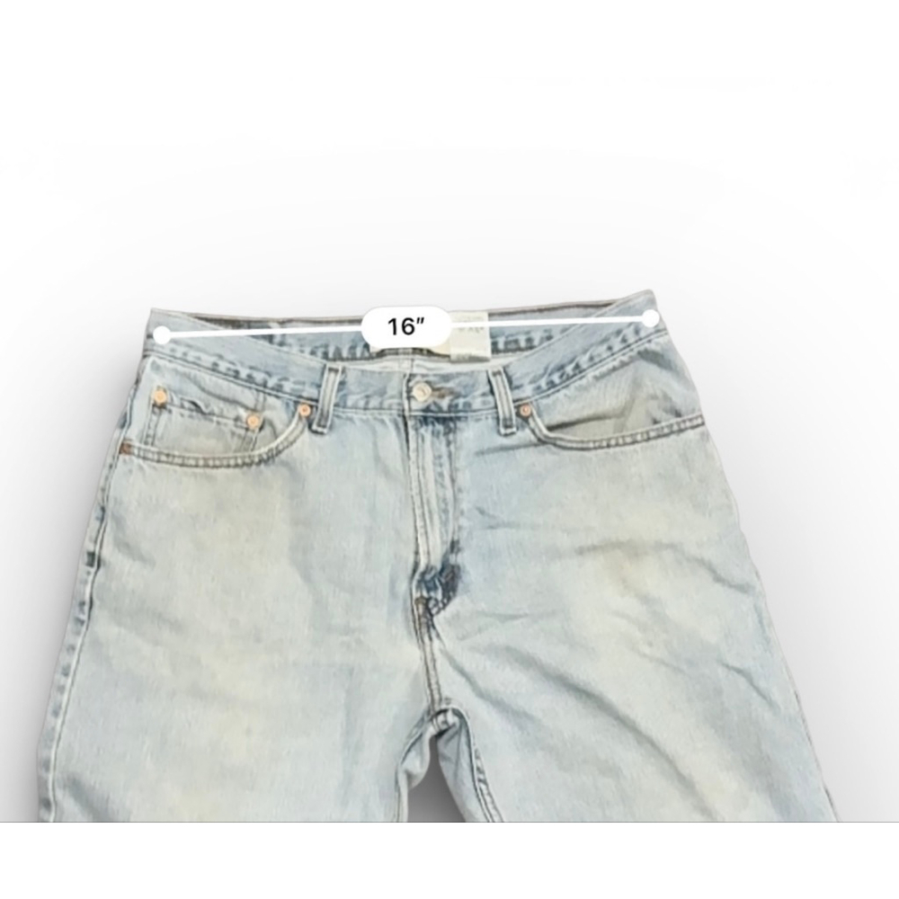 Vtg Y2K Levi’s 505 Regular Fit Straight Leg Light Wash Jeans Men’s Sz 36x32 - Picture 5 of 10
